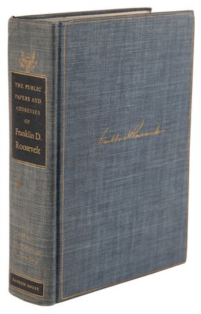 Lot #110 Franklin D. Roosevelt Signed Book - The Public Papers and Addresses - Image 3