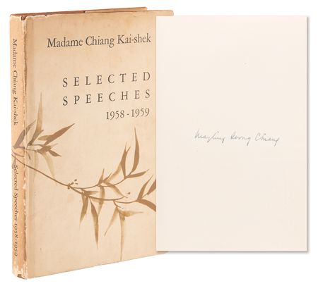 Lot #250 Madame Chiang Kai-shek Signed Book -