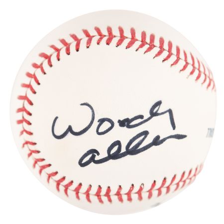 Lot #789 Woody Allen Signed Baseball