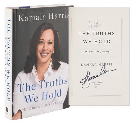 Lot #71 Kamala Harris and Doug Emhoff Signed Book - Image 1