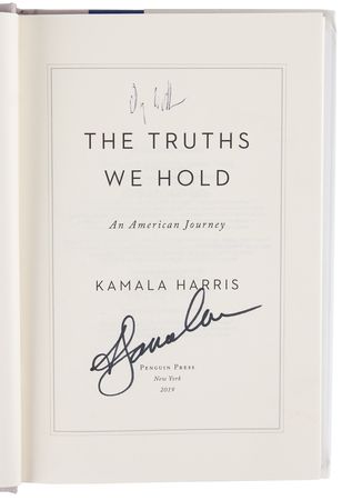 Lot #71 Kamala Harris and Doug Emhoff Signed Book - Image 4