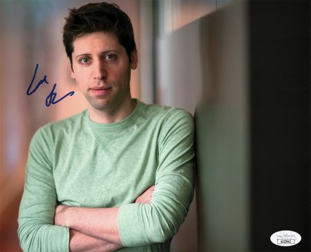 Lot #227 Sam Altman Signed Photograph