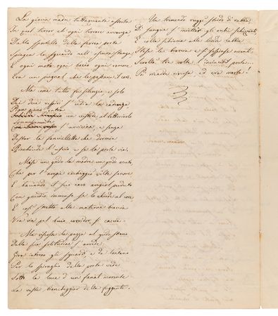 Lot #571 Unification of Italy Letter and Poem Collection from Patriots Arnaldo Fusinato, Giuseppe Mazzini, Cesare Battisti, and Others - Image 7