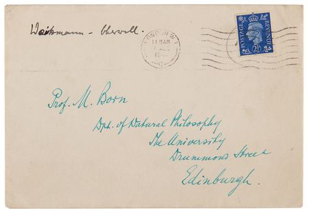 Lot #158 Chaim Weizmann War-Dated Autograph Letter Signed to Max Born: ?A strong Jewish State in P?ne is obviously of advantage to the British