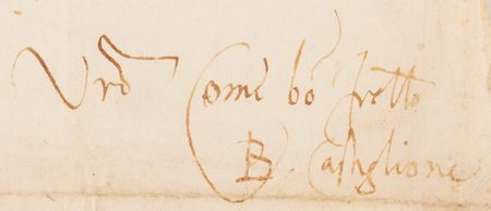 Lot #563 Baldassare Castiglione War-Dated Letter Signed (1524) - Image 3
