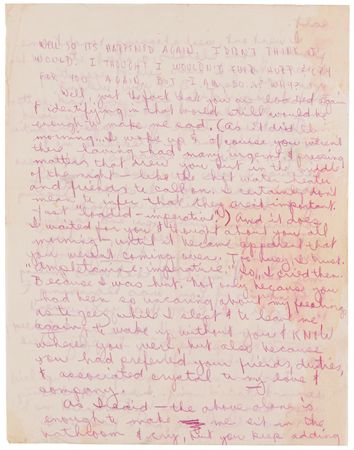 Lot #642 Janis Joplin Emotional Autograph Letter Signed to Her Boyfriend - 