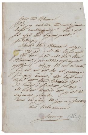 Lot #875 Jenny Lind Autograph Letter Signed - Image 1
