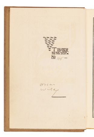 Lot #581 Oscar Wilde Signed Book - Poems (Ltd. Ed. #105/220) - Image 4