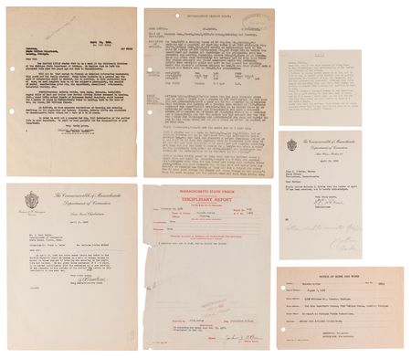 Lot #178 Malcolm X Prison Archive: (80+) Documents with an Autograph Letter Signed, Mug Shot Photograph, and Internal Records - Image 28