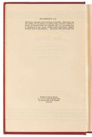 Lot #578 J. R. R. Tolkien (4) Signed Books - The Hobbit and the Lord of the Rings Trilogy - Image 13