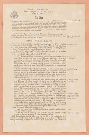 Lot #23 Lyndon B. Johnson Civil Rights Act Signing Pen - Presented to an Influential Michigan Congressman - Image 3