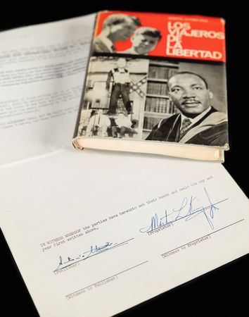 Lot #173 Martin Luther King, Jr. Signed Contract