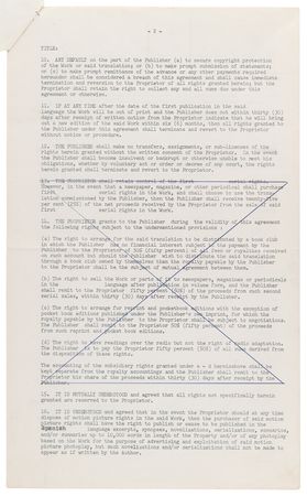 Lot #173 Martin Luther King, Jr. Signed Contract for a Spanish Version of 'Stride Toward Freedom,' with His Literary Agent's File Copy of the Book - Image 3