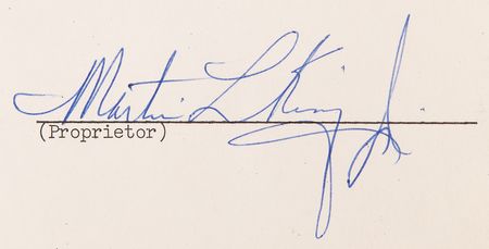 Lot #173 Martin Luther King, Jr. Signed Contract for a Spanish Version of 'Stride Toward Freedom,' with His Literary Agent's File Copy of the Book - Image 5