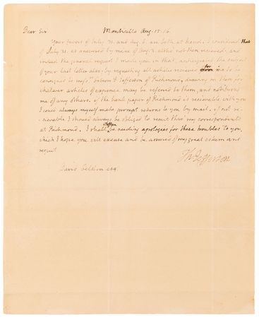 Lot #4 Thomas Jefferson Autograph Letter Signed on Importing European Wine to Monticello - Image 2