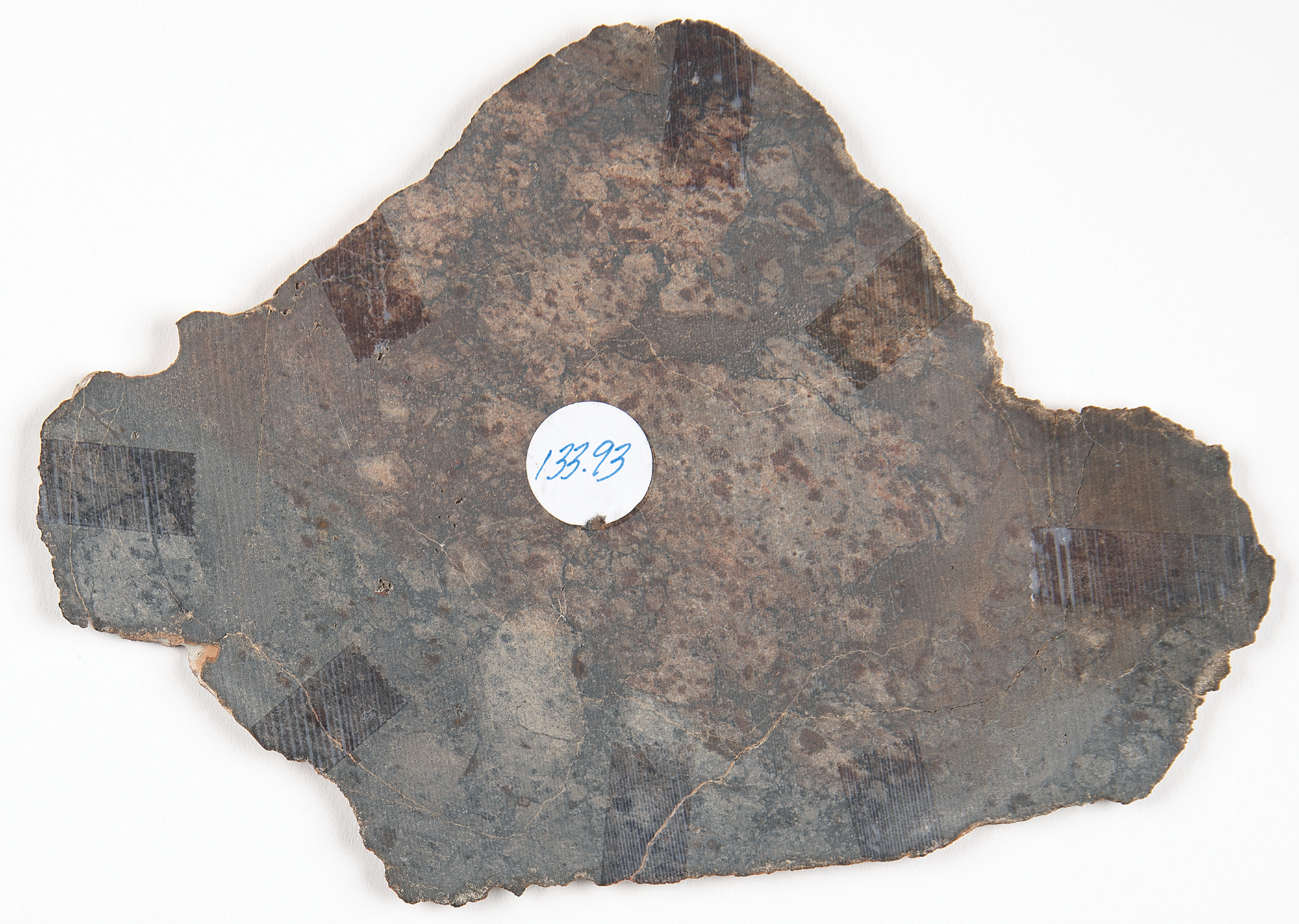 NWA 12265 Asteroid 4 Vesta Meteorite Slice | RR Auction
