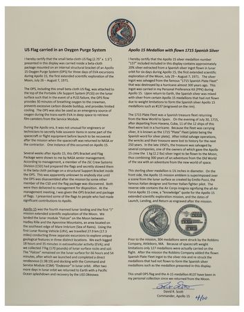 Lot #6312 Apollo 15 Flown American Flag and Robbins Medallion - From the Personal Collection of Dave Scott - Image 3