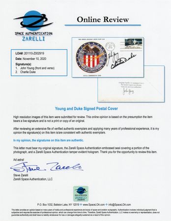 Lot #6343 Apollo 16 (2) Signed Insurance and 'Splashdown' Covers - Image 3