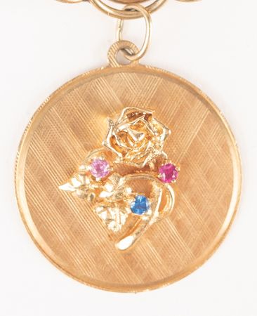 Lot #6004 Jo Schirra's Mercury-Apollo Charm Bracelet including (4) Flown Charms, with Rare Gold Apollo 7 Robbins Medallion - Image 14