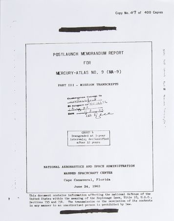 Lot #6006 Mercury-Atlas 9 Flown Miniature Aluminum Hammer - From the Personal Collection of Gordon Cooper - Image 6