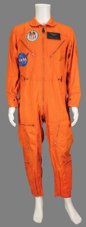 Lot #6341 Charlie Duke Signed USAF K-2B Flight Suit - Image 1