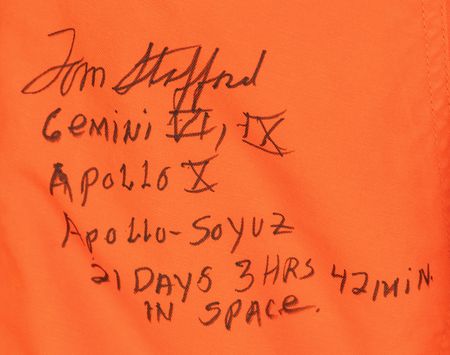 Lot #6112 Tom Stafford Signed Type II Pilot's Flight Suit - Image 3