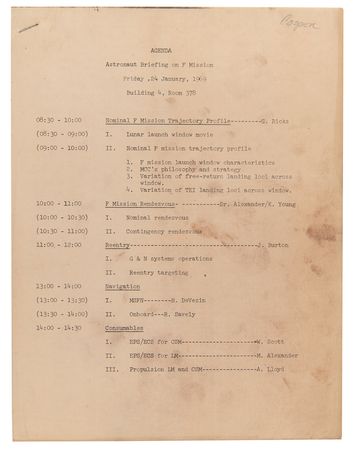 Lot #6110 Gordon Cooper's Apollo 10 Training and Checkups Notebook, Used Extensively by the Mission's Backup Commander - Image 10