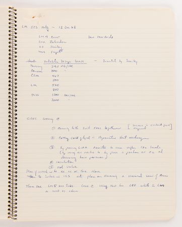 Lot #6110 Gordon Cooper's Apollo 10 Training and Checkups Notebook, Used Extensively by the Mission's Backup Commander - Image 4