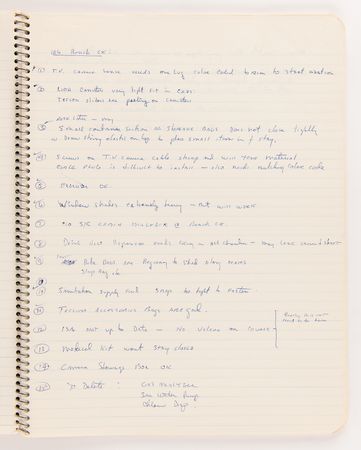 Lot #6110 Gordon Cooper's Apollo 10 Training and Checkups Notebook, Used Extensively by the Mission's Backup Commander - Image 6