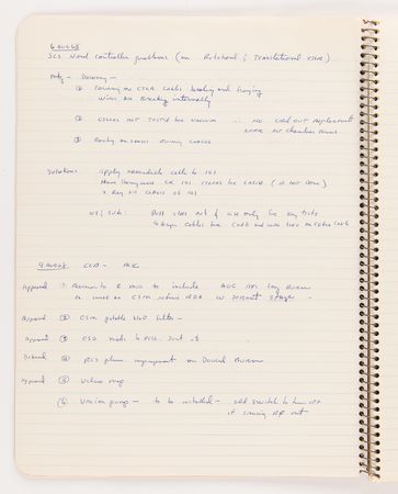 Lot #6110 Gordon Cooper's Apollo 10 Training and Checkups Notebook, Used Extensively by the Mission's Backup Commander - Image 7