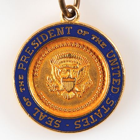 Lot #6228 Presidential Seal Pendant and Bracelet - From the Personal Collection of Alan Bean - Image 2