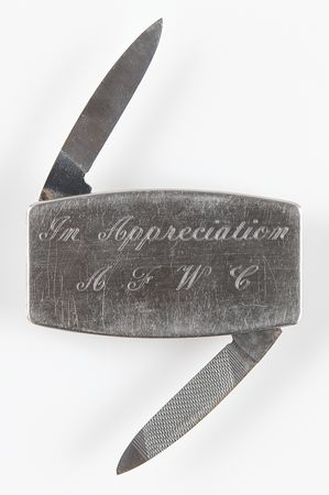 Lot #6210 Engraved Zippo Money Clip (Armed Forces Wellness Center) - From the Personal Collection of Alan Bean - Image 1