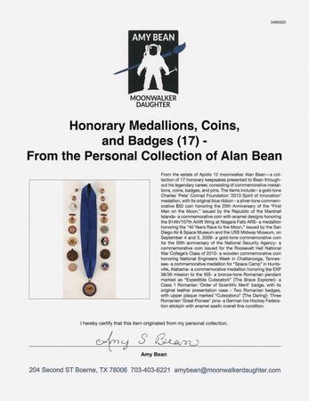 Lot #6217 Honorary Medallions, Coins, and Badges (17) - From the Personal Collection of Alan Bean - Image 2