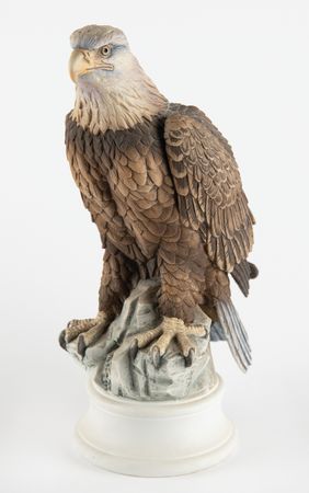 Lot #6205 Ceramic Bald Eagle Figurine - From the Personal Collection of Alan Bean - Image 1