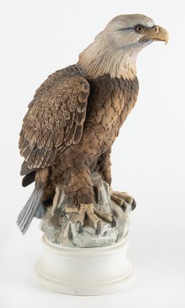 Lot #6205 Ceramic Bald Eagle Figurine - From the Personal Collection of Alan Bean - Image 2