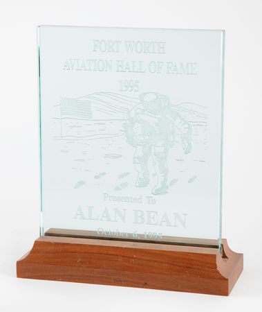 Lot #6211 Fort Worth Aviation Hall of Fame Award (1995) - From the Personal Collection of Alan Bean - Image 1