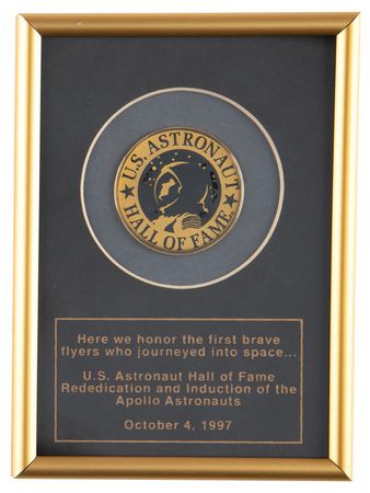Lot #6238 U.S. Astronaut Hall of Fame Plaque - From the Personal Collection of Alan Bean - Image 1