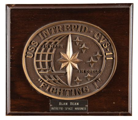 Lot #6241 USS Intrepid Award Plaque for an 