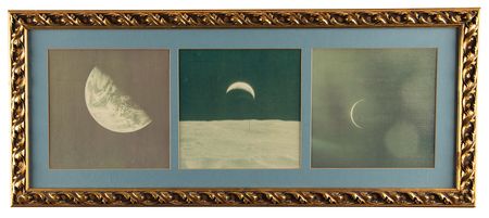 Lot #6188 Apollo 12 'Earth' Photograph Display (Framed) - From the Personal Collection of Alan Bean - Image 1
