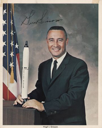 Lot #6071 Gus Grissom Signed Photograph