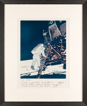 Lot #6117 Apollo 11 Signed Photographs Presented to a Member of the 'Giant Leap' World Tour Team - Image 4