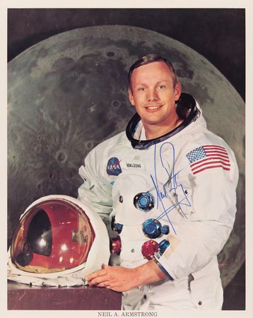 Lot #6126 Neil Armstrong Signed Photograph - Image 1