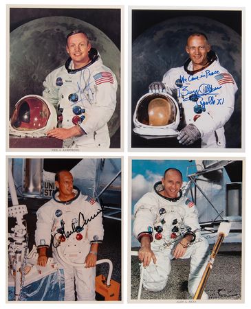 Lot #6376 Moonwalkers Complete Set of (12) Signed and Uninscribed Photographs - Image 2
