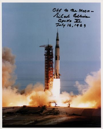 Lot #6164 Michael Collins Signed Photograph