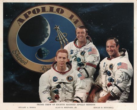 Lot #6300 Apollo 14 Signed Photograph