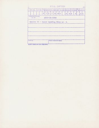 Lot #6114 Apollo 10 Original Vintage Photograph (AS10-34-5099) - Image 2