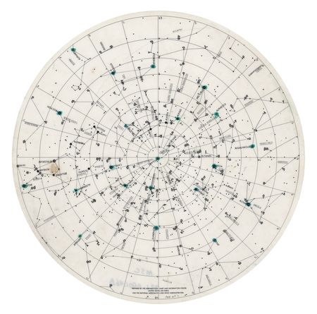 Lot #6337 Apollo 15 Flown and Training-Used Star Chart - From the Personal Collection of Al Worden - Image 1