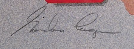 Lot #6022 Mercury Astronauts Signed Print - Image 8