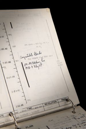 Lot #6032 Gemini 5 Flown Flight Plan with
