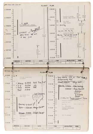 Lot #6032 Gemini 5 Flown Flight Plan with Extensive In-Flight Notations by Charles Conrad - Image 15